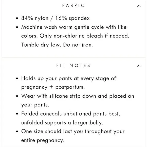 BellaBand Maternity Belly Band in White Size 2 - Picture 14 of 16